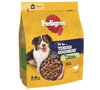 Pedigree Dry Dog Food Tender Goodness with Chicken, 2.6kg (Pack of 3)