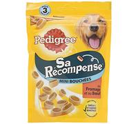 Pedigree his reward - mini bites beef & cheese dog, 6 140g packet of treats