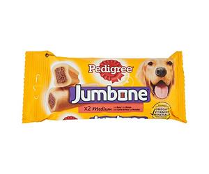 Pedigree Jumbone Medium 2 Beef Chews, 200g
