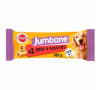Pedigree Jumbone Medium - Beef & Poultry - Saver Pack: 3 x 180g (6 Snacks)