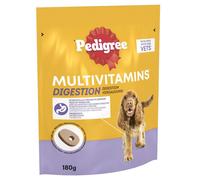 Pedigree Multivitamins Digestion, 30 Soft Chew Supplements for Dogs, 180 g, with Natural Chicken, Treats to Support Healthy Digestion