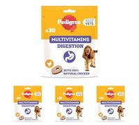 PEDIGREE Multivitamins Digestion 30 Soft Dog Chews 180 g (Pack of 4)