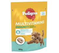 Pedigree Multivitamins Immunity, 180 Soft Chew Supplements for Dogs, 6 x 180g, with Natural Chicken, Treats to Support Immune Health