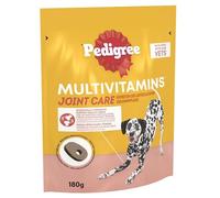 Pedigree Multivitamins Joint Care, 180 Soft Chew Supplements for Dogs, 6 x 180g, with Natural Chicken, Treats to Support Healthy Joints