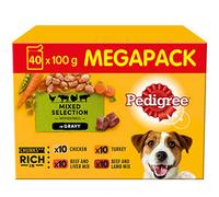 Pedigree Mixed Selection Dog Food - Gravy - 40 x 100g Pouches