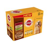 Pedigree Mixed Selection in Gravy Wet Adult 1+ Dog Food Pouches, 24x100g