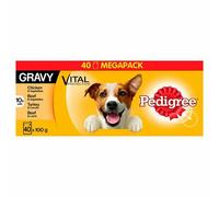 Pedigree Pouches Dog Food Meat And Vegetables Cuts In Gravy 40X100g