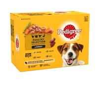 Pedigree Poultry Selection in Gravy 12 x 100g Pouches - Wet Dog Food Variety