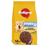 Pedigree Puppy Complete Dog Dry Food for medium size Dogs with Poultry and Rice 12 kg
