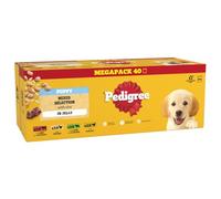 PEDIGREE Puppy Dog Food Pouches Chunks in Jelly 40 x 100 g Multipack