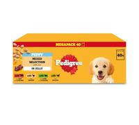 PEDIGREE Puppy Dog Food Pouches Chunks in Jelly 40 x 100 g Multipack