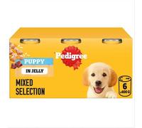 Pedigree Puppy - Wet Dog Food - for Junior Dogs - Can Mixed Selection in Jelly - 6 x 400g