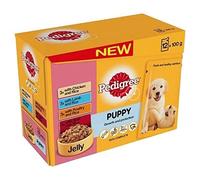 Pedigree Puppy Wet Food with Meat Selection in Jelly, 12 x 100g