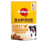 Pedigree RANCHOS Dog Training Treat Cubes, With 100% Natural Chicken, 70g (Pack of 7)