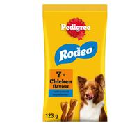 Pedigree Rodeo 84 Sticks, Dog Treats with Chicken - no artificial Colours or Flavours providing tasty Nutrients, Vitamins, Minerals and Omeg