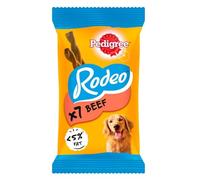 Pedigree Rodeo - Chewy Twists Dog Treats with Beef, 8 Sticks, 140g