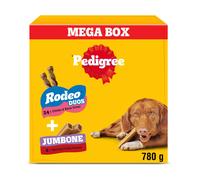 Pedigree Rodeo Duos & Jumbone Medium Dog Treats in Mega Box - Multi Mi
