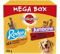 Pedigree Rodeo Duos and Jumbone Dog Treat Mega Box - 780g