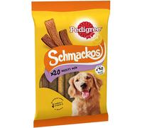 Pedigree Schmackos Multi Mix - Dog Treats in A Variety of Meat Flavours, 180 Strips, 9 x 144 g