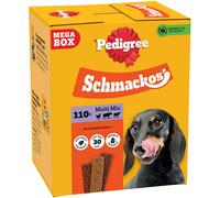 Pedigree Schmackos Mega Pack 110/112 Strips Snacks, Dog Treat Multipack with Beef, Lamb and Poultry Flavours