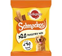 Pedigree Schmackos Poultry Mix 20 Pack Dog Treats - Size: 144g - Treats for Dogs