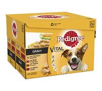 Pedigree Wet Dog Food for Adult Dogs 1+ Mixed Selection in Gravy, 48 Pouches (48 x 100 g)