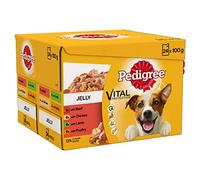 Pedigree Wet Dog Food for Adult Dogs 1+ Mixed Selection in Jelly, 48 Pouches (48 x 100 g)