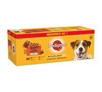 Pedigree Wet Dog Food for Adult Dogs 1+, Mixed Selection in Jelly, 40 x 100 g