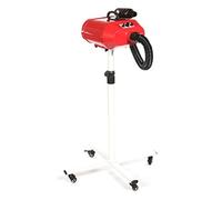 Pedigroom double motor dog grooming mobile dryer on stand blaster heater red