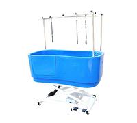 Pedigroom electric dog grooming bath professional large polyethylene plastic tub blue