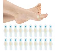 Pedimend 20 PCS Blister Plasters Invisible Hydrocolloid Gel Blister Bandages Blister Cushion Pad for Fingers Toes Forefoot Heel Protector (Transparent (Bubble 20 Pack))