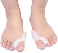 Pedimend Best Thumb Valgus Protector Bunion Adjuster Gel Bunion Guards with Toe Separators - Hallux Valgus Guard Feet Care - Toe Protectors Straightener (3 PAIR)