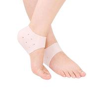 Pedimend Cracked Heel Protectors with Air Holes - Silicone Socks for Dry Feet - Treat Plantar Fasciitis/Heel Spurs & Heel Pain - Promote Foot Micro Circulation - Unisex - Foot Care (Five Pairs)
