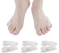 Pedimend Gel Little Toe Splint Separators Last Pinky Toe Spacer Best Guard Cushion Protector, Stretchers, Straighteners, Alignment - Silica Gel Toe Separator Tailor's Bunion Corrector - Unisex 3 PAIR