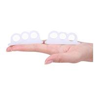 PEDIMEND Orthotic Silicone Toe Crest Offering Relief Claw or Hammer Toe Mallet Toes Props Straightener Corrector - Bunion Corns Blisters Protector For Men and Women (3 LOOP TOE SUPPORT, 2 PAIR)