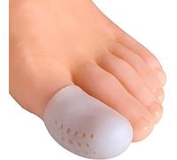 PEDIMEND Silicone Gel Breathable Toe Cover for Blister and Calluses (1PAIR) - Big Toe Protectors - for Missing or Ingrown Toenails - Protect Bruised or Black Toenail - Unisex - Foot Care
