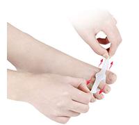 PEDIMEND Silicone Gel Dual Loop Toe Spacer (1PAIR - 2PCS) | Reduce The Risk of Calluses & Corns | Keeping The Big Toe in Proper Alignment | Toe Straightener | Foot Care (Double Loop Toe Separator)