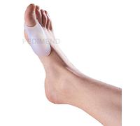 PEDIMEND Silicone Gel Foot Toe Separator - Thumb Valgus Protector - Bunion Adjuster - Corrector Big Toe Straightener/Spreader - Hallux Valgus & Hammer Toe - Reduce Foot Problems (Three Pairs)