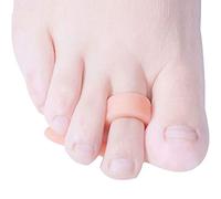 PEDIMEND™ Silicone Gel Hammer Toe Straightener - Toe Separators for Overlapping Toes - Stretches & Aligns Toes - Perfect for Hammer Toes/Crooked Toes/Claw Toe - Unisex - Foot Care (Pink - 1PAIR)