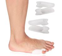 PEDIMEND Silicone Gel Tailor's Bunion Protector - Little Toe Protective Sleeve - Reduces Toe & Foot Discomfort - Corns/Calluses Relief Wrap - Foot Care (4PCS PACK)