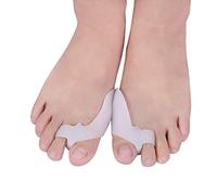 PEDIMEND Silicone Gel Toe Separator with Bunion Protector (1PAIR - 2PCS) - Helps to Realign Big Toe - Prevent Corns, Callus & Blisters - for Men & Women - Foot Care