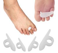 PEDIMEND™ Single Loop Silicone Gel Toe Separators for Claw Toes - Hammer Toe Straightener - Toe Separator for Overlapping Toes - Reduces Toe & Foot Discomfort - Unisex - Foot Care (Two Pairs)