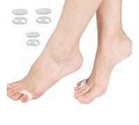 PEDIMEND Soft Silicone 2 Holes Bunion Toe Straightener (3PAIR - 6PCS) | Bunion Toe Separator | Increase Circulation | Helps to Stretches & Aligns Toes | Unisex | Foot Care