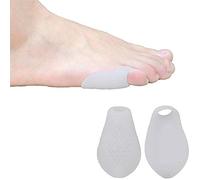 PEDIMEND Soft Silicone Gel Pinky Toe Sleeves (2PAIR - 4PCS) | Tailor's Bunion Cushion Pain Relief | Prevent Rubbing & Friction | Secures Easily Around Your 5th Toe | Unisex | Foot Care
