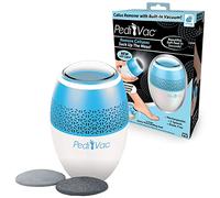 PediVac As Seen On TV Electric Callus Remover + Built-In Vacuum Sucks Up Shavings,Gently Removes Calluses & Dry Skin in Seconds, Mess-Free, Spins at 2000 RPMs, LED Light, 2 Speed Settings, 3.5"x 2.5"