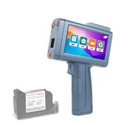 PEDLT Portable Inkjet Printer, for Any Material with 1 Inch Nozzle, 4.3 Inch Touch Screen, Quick Dry Ink Cartridge, for Labels,Blue