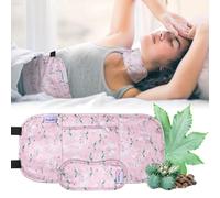 Pedobi 2 Pack Castor Oil Pack Wrap Organic Cotton for Liver Detox, Reusable Castor Oil Compress Highly Absorbent Anti Oil Leak（Oil are Not Include）