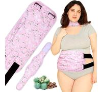 Pedobi Plus Size Castor Oil Pack 2 Pcs Castor Oil Wrap Organic Cotton Reusable Kit Organic Cold Pressed Unrefined Castor Oil Compress Packs for Liver Detox