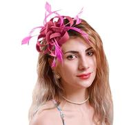 Pedometer clip fascinators for women, chapeaux de fête de thé, couvre-chef de mariage, couvre-chef de mariée running headband for women (one size)
