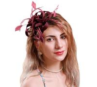 Pedometer clip fascinators for women, chapeaux de fête de thé, couvre-chef de mariage, couvre-chef de mariée running headband for women (one size)